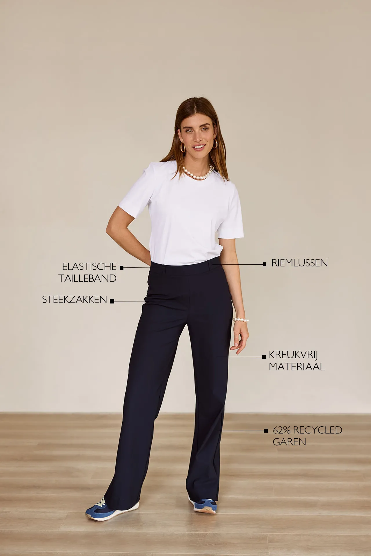 Sally trousers - Blauw - Afbeelding 3