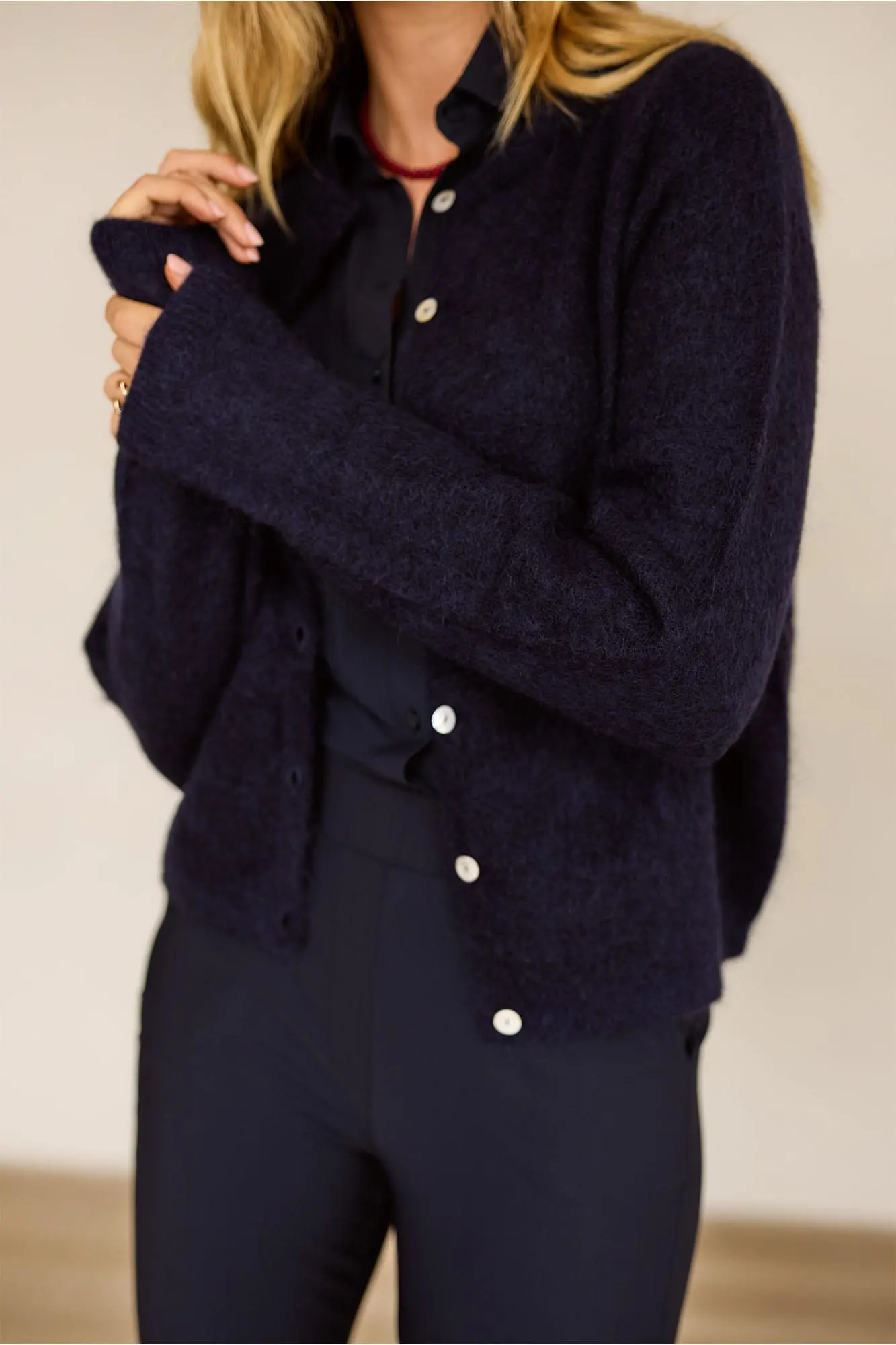 Bibi mohair cardigan - Blauw - Afbeelding 2