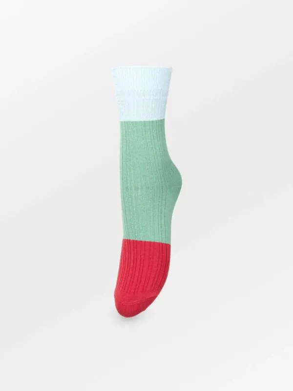 Colourblock Bam Sock - Groen