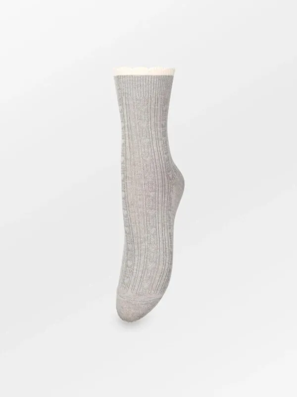 Scallop Sock - Grijs