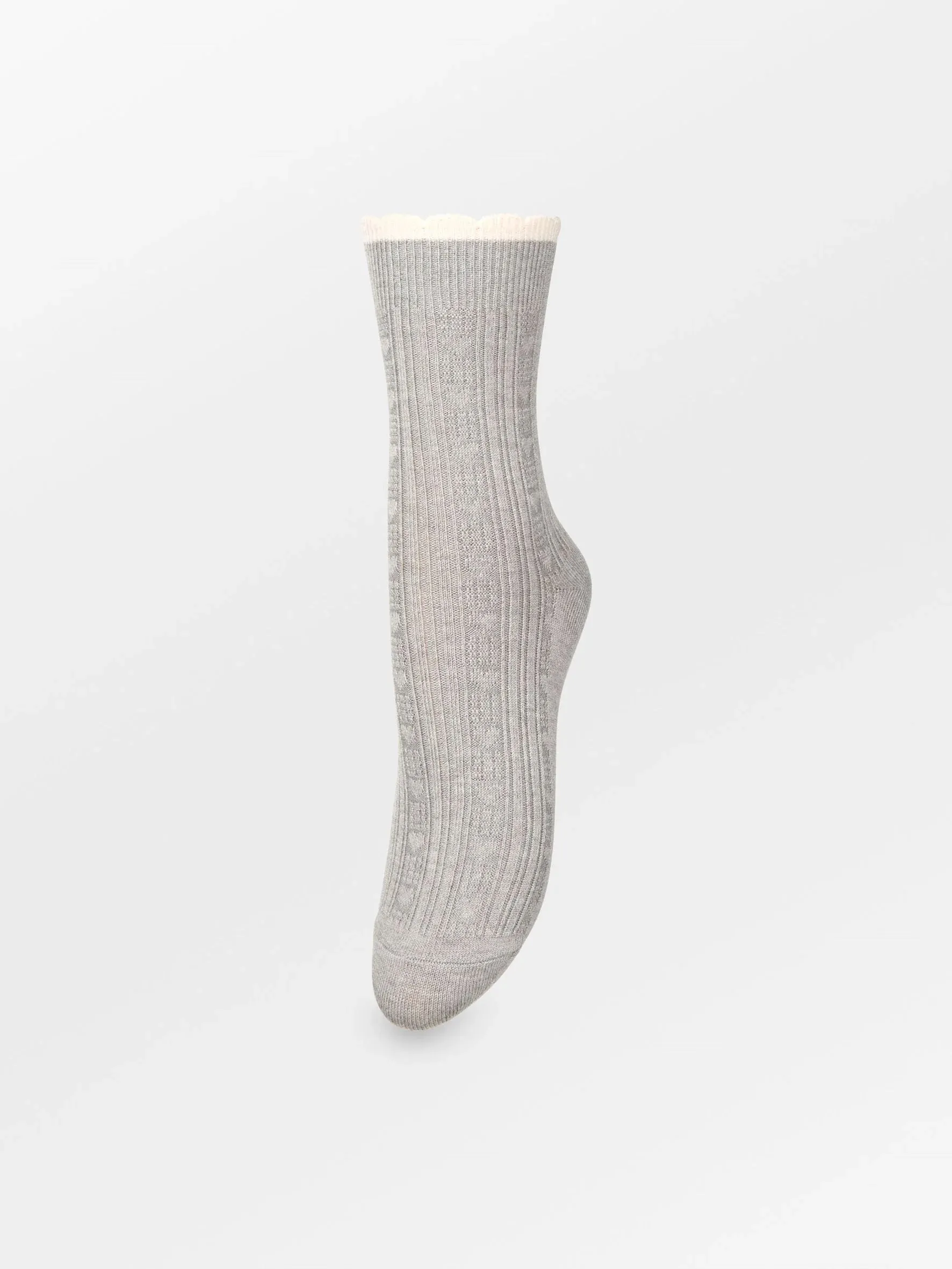 Scallop Sock - Grijs