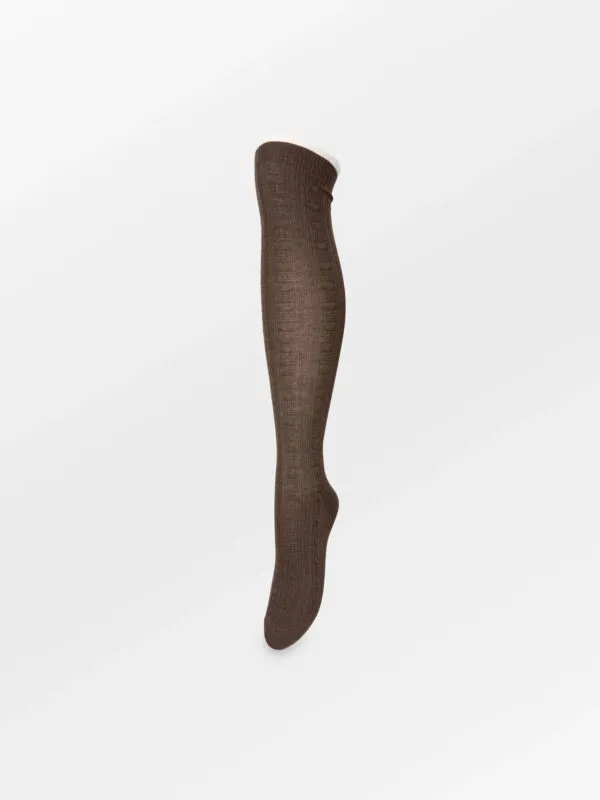 Scallop Knee Sock - Bruin