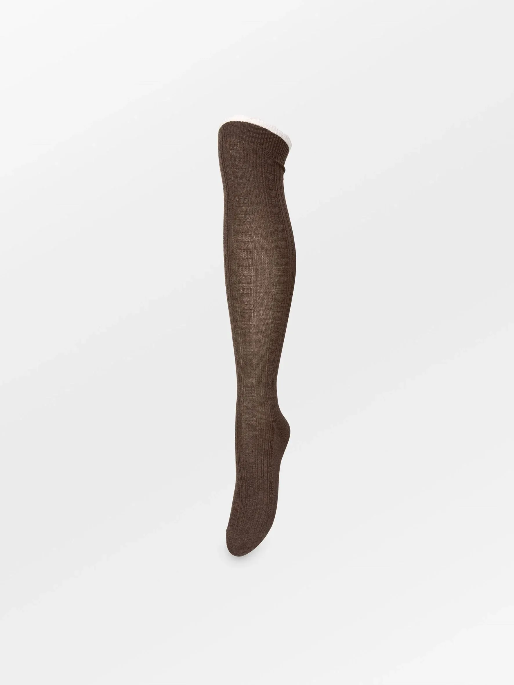 Scallop Knee Sock - Bruin