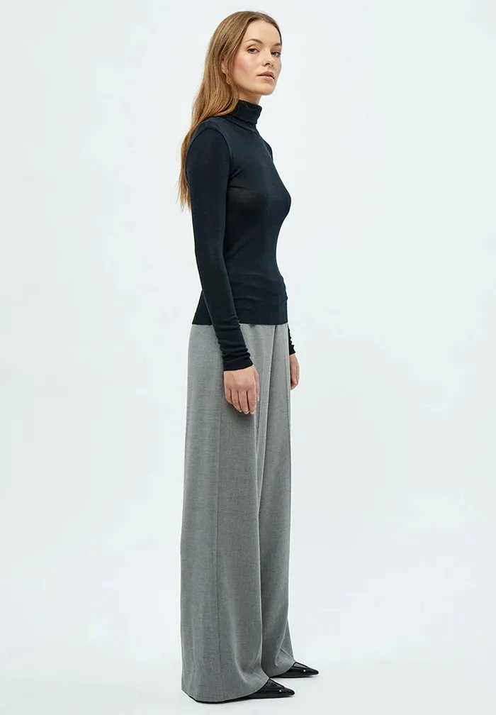 MSCally Roll Neck Long Sleeve Top - Zwart - Afbeelding 3