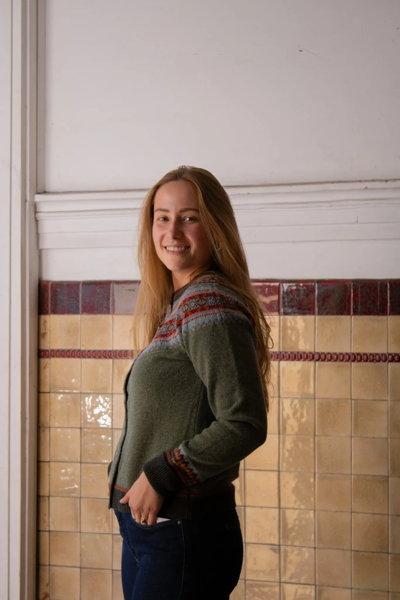 Alpine Short Cardigan - Army green - Afbeelding 2