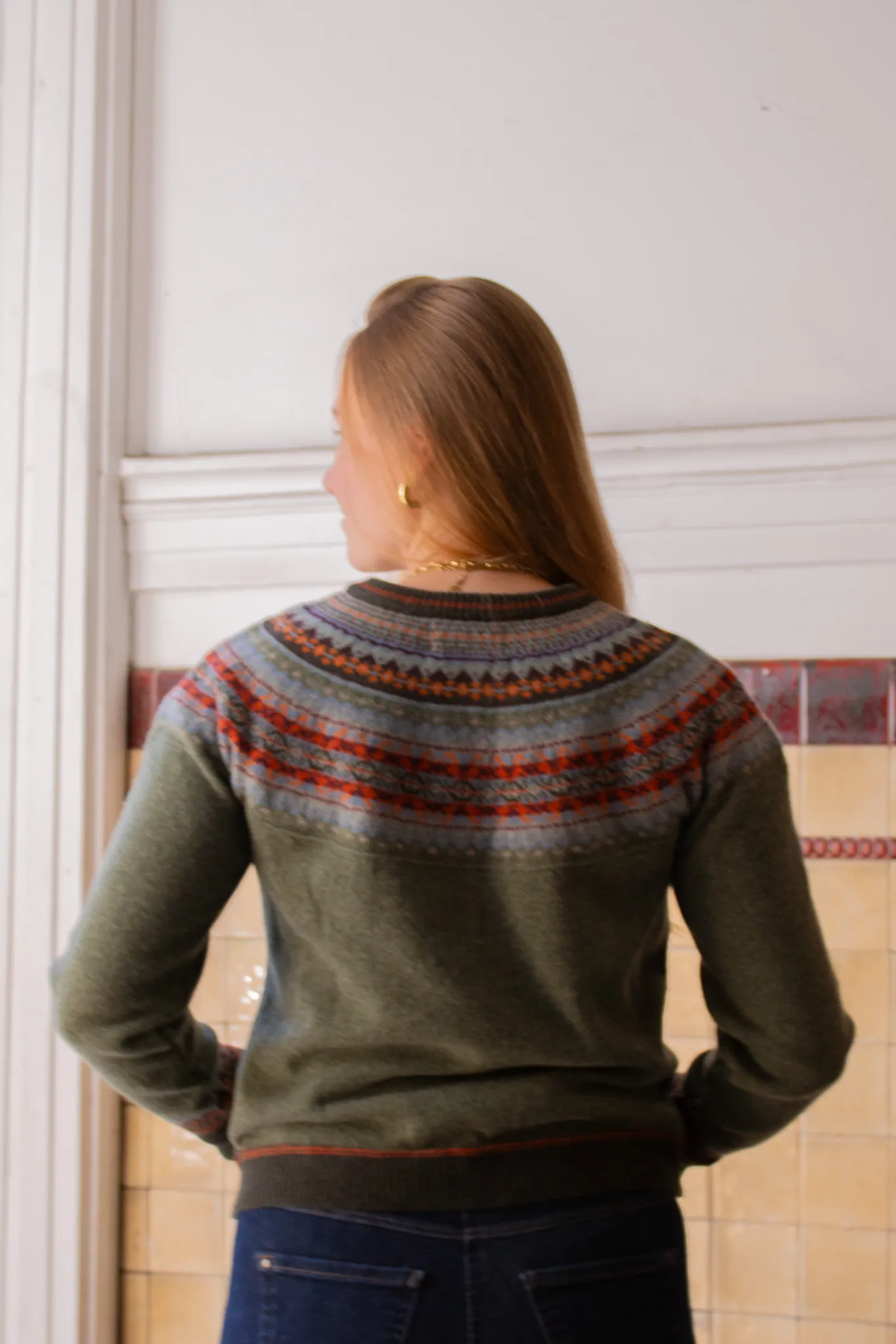 Alpine Short Cardigan - Army green - Afbeelding 3