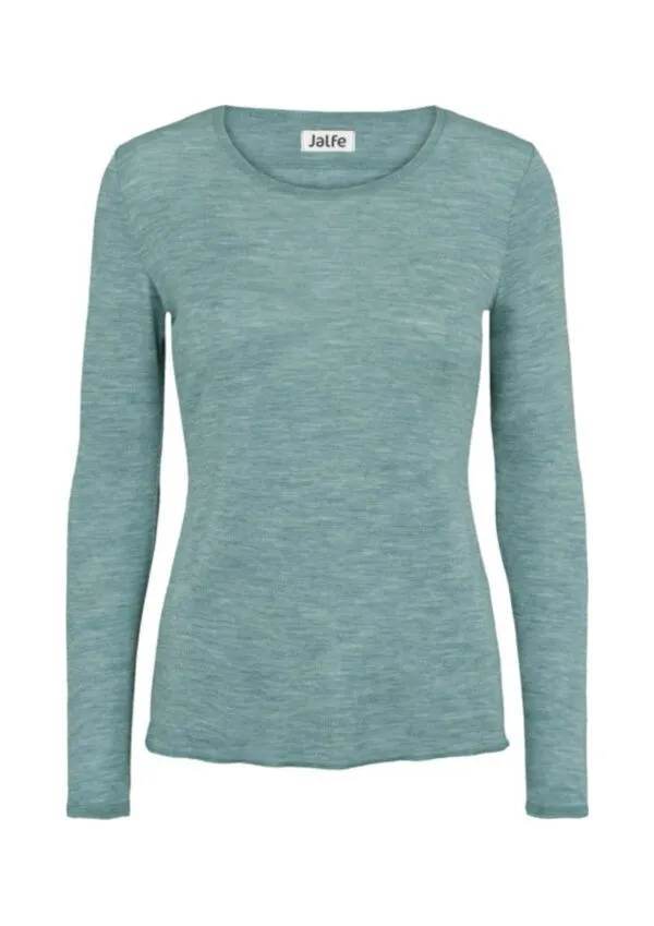 Shirt Wool - Aqua Blauw