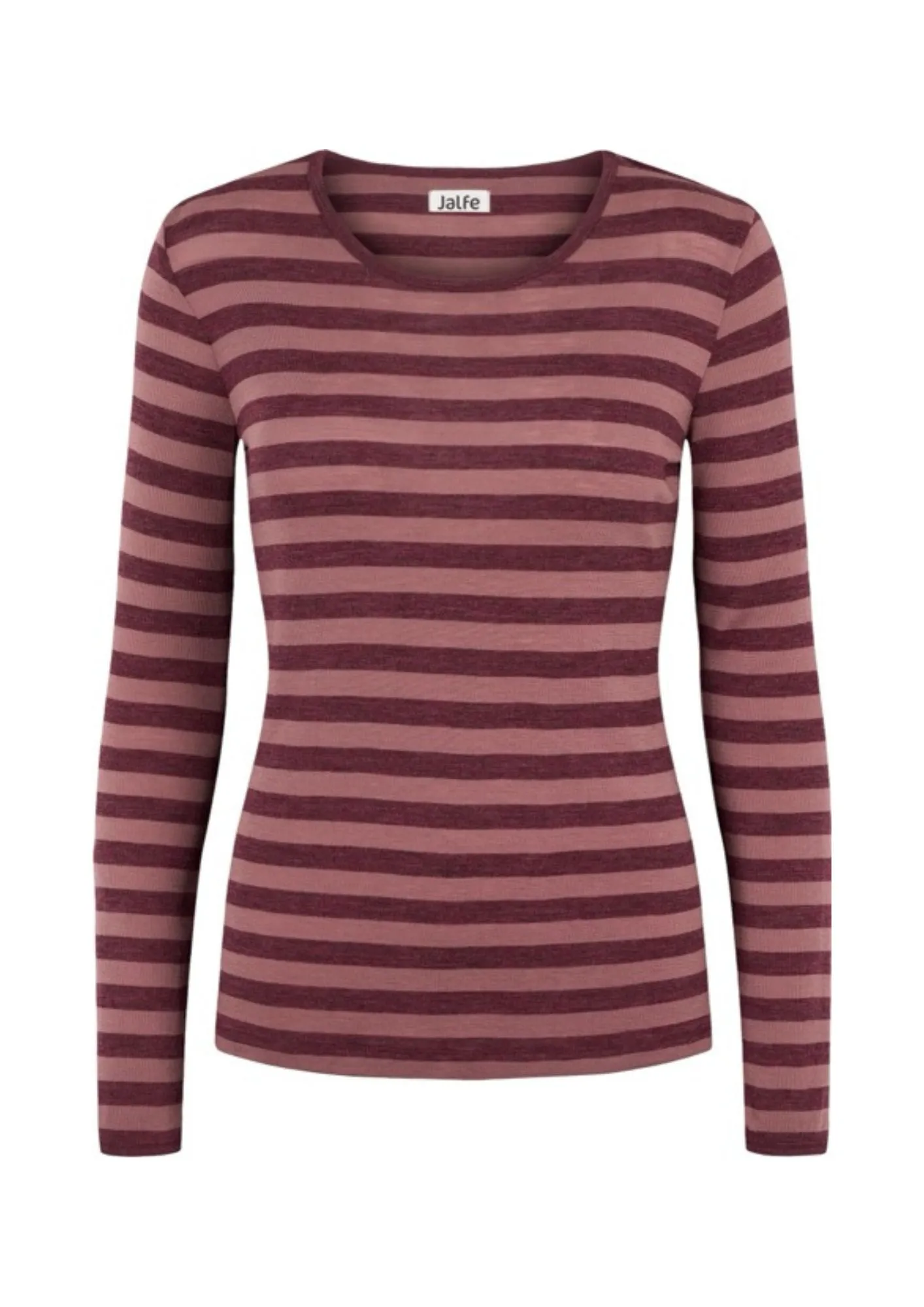 Shirt wool stripes - Rose-plum