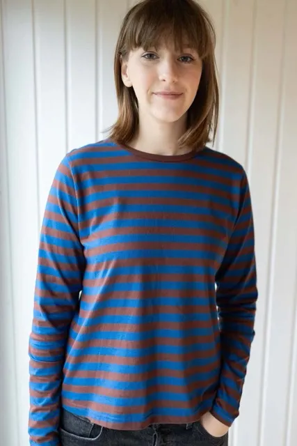 Danebasic Merry LS Tee - bordeaux rood