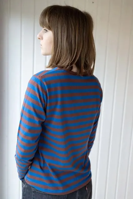 Danebasic Merry LS Tee - bordeaux rood - Afbeelding 2