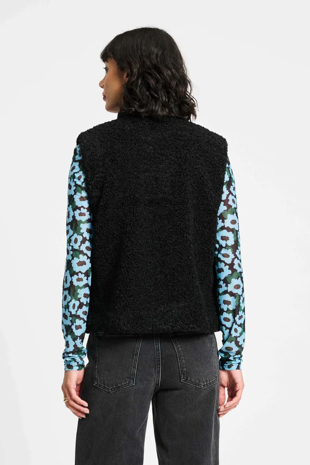 GILET - Teddy Love Black - Zwart - Afbeelding 3
