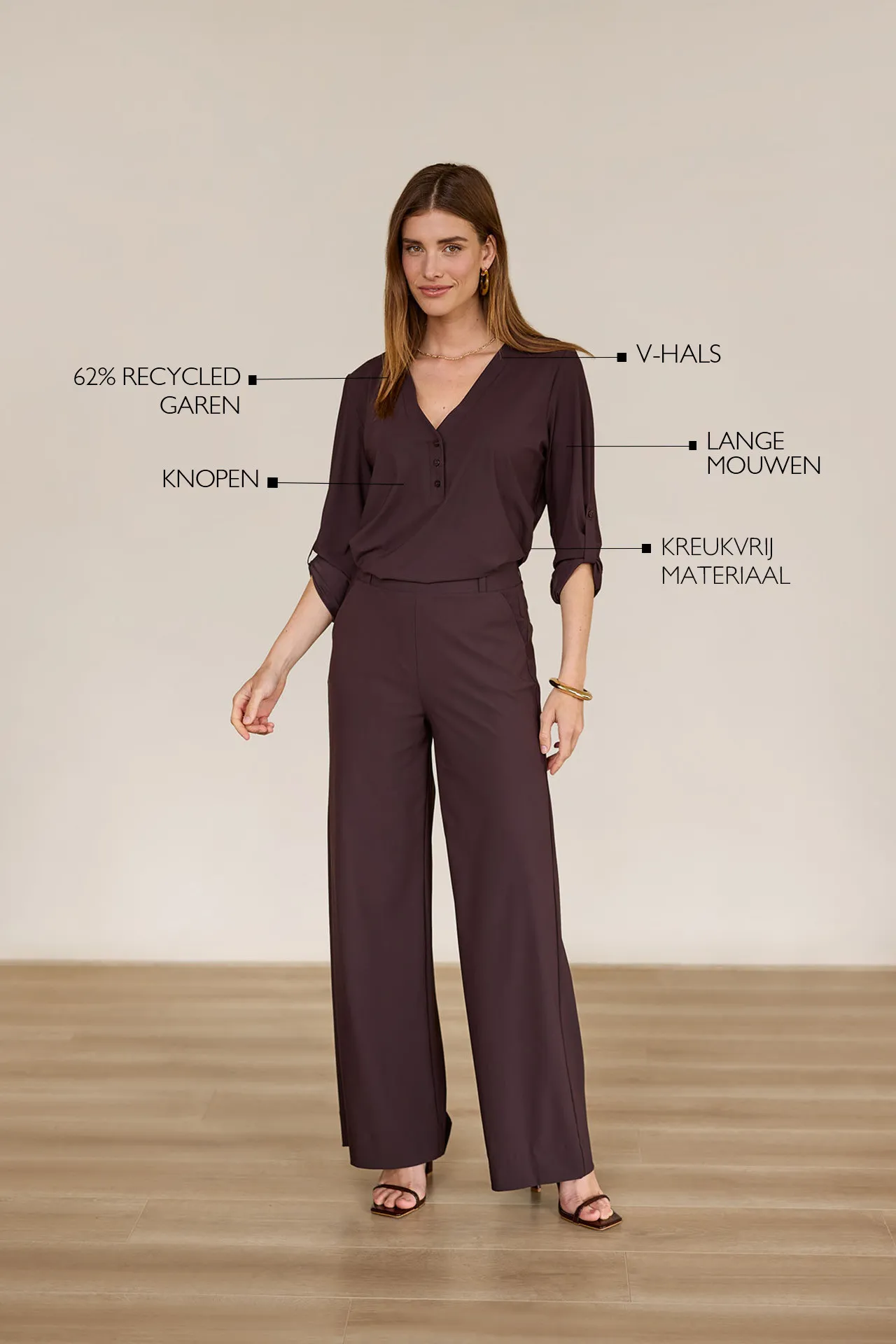 Evi blouse - Espresso - Afbeelding 3