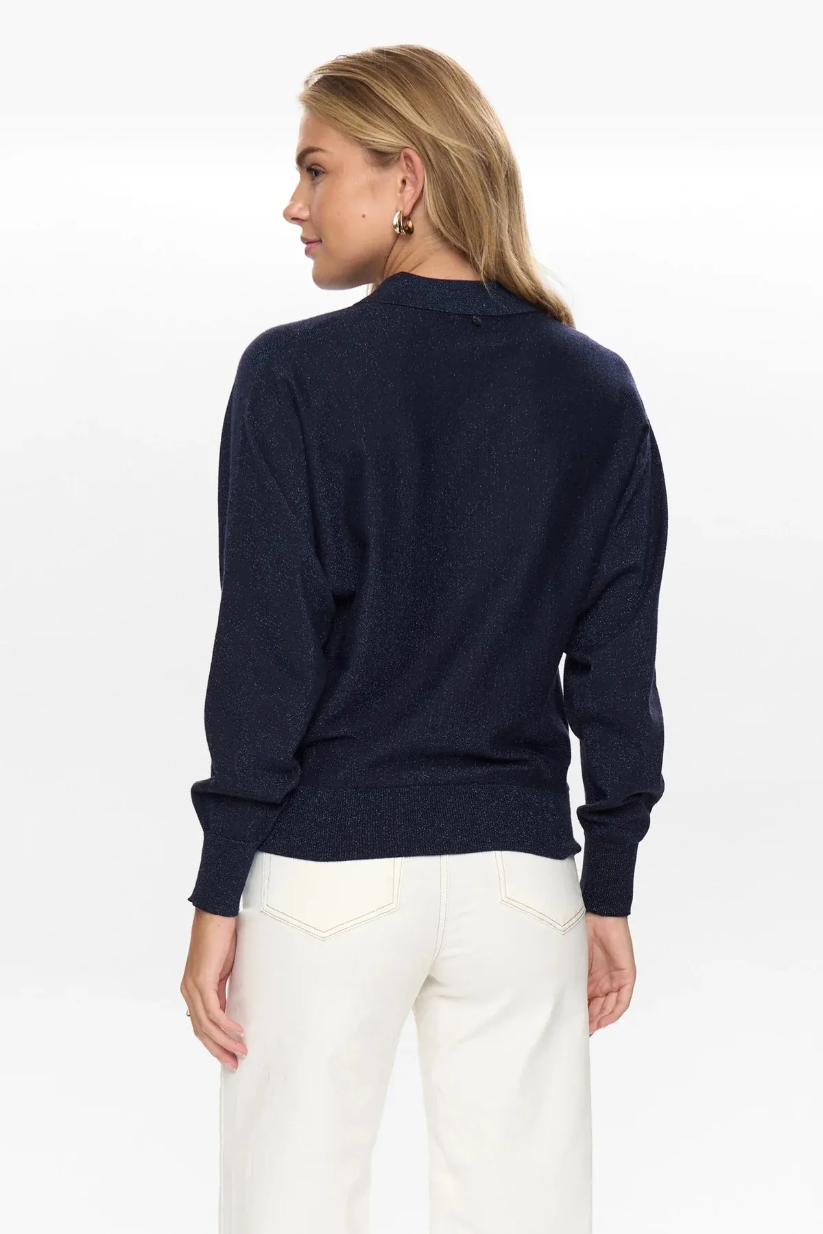 NUDAJANA L/S POLO - Donkerblauw - Afbeelding 2