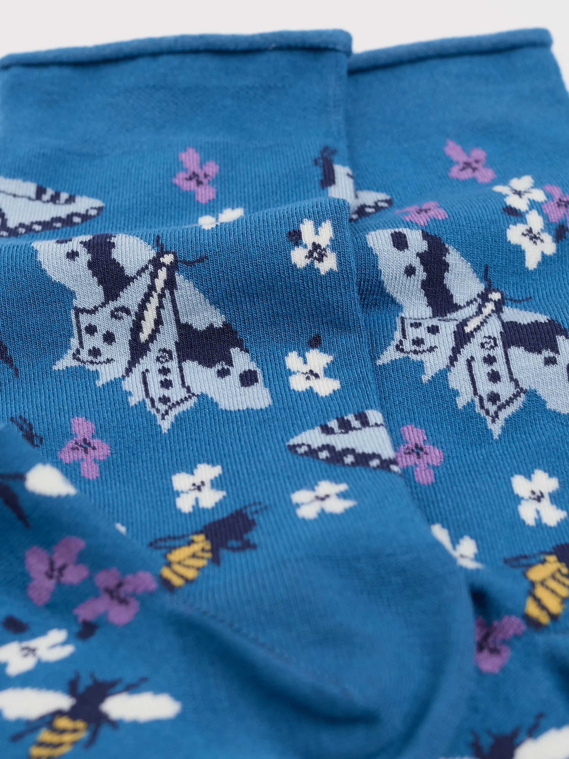 Women's Bamboo Arty Socks - Wing Flower Shore - Afbeelding 2