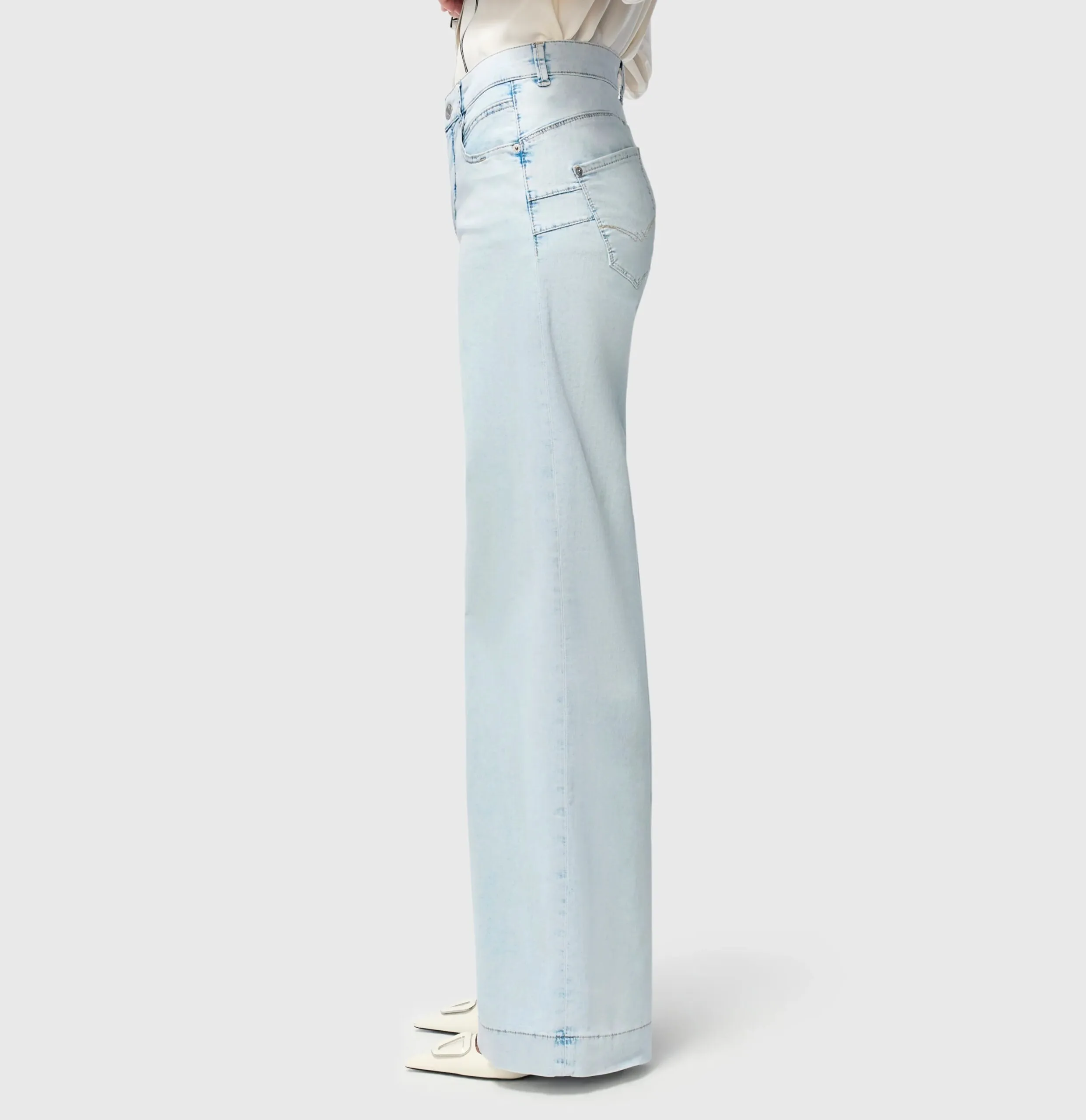 Rich Palazzo - bleached japan blue - Afbeelding 3