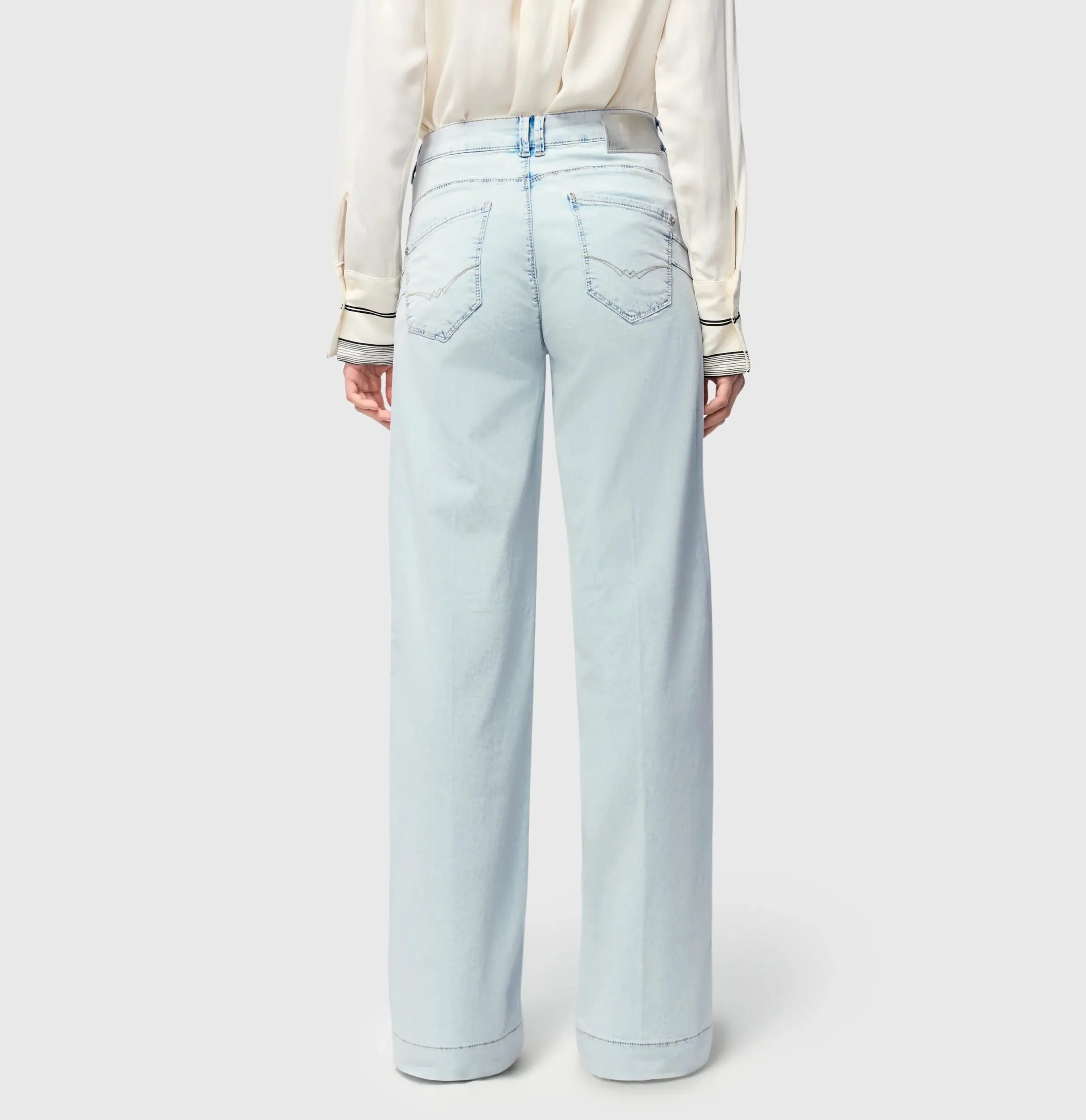 Rich Palazzo - bleached japan blue - Afbeelding 4