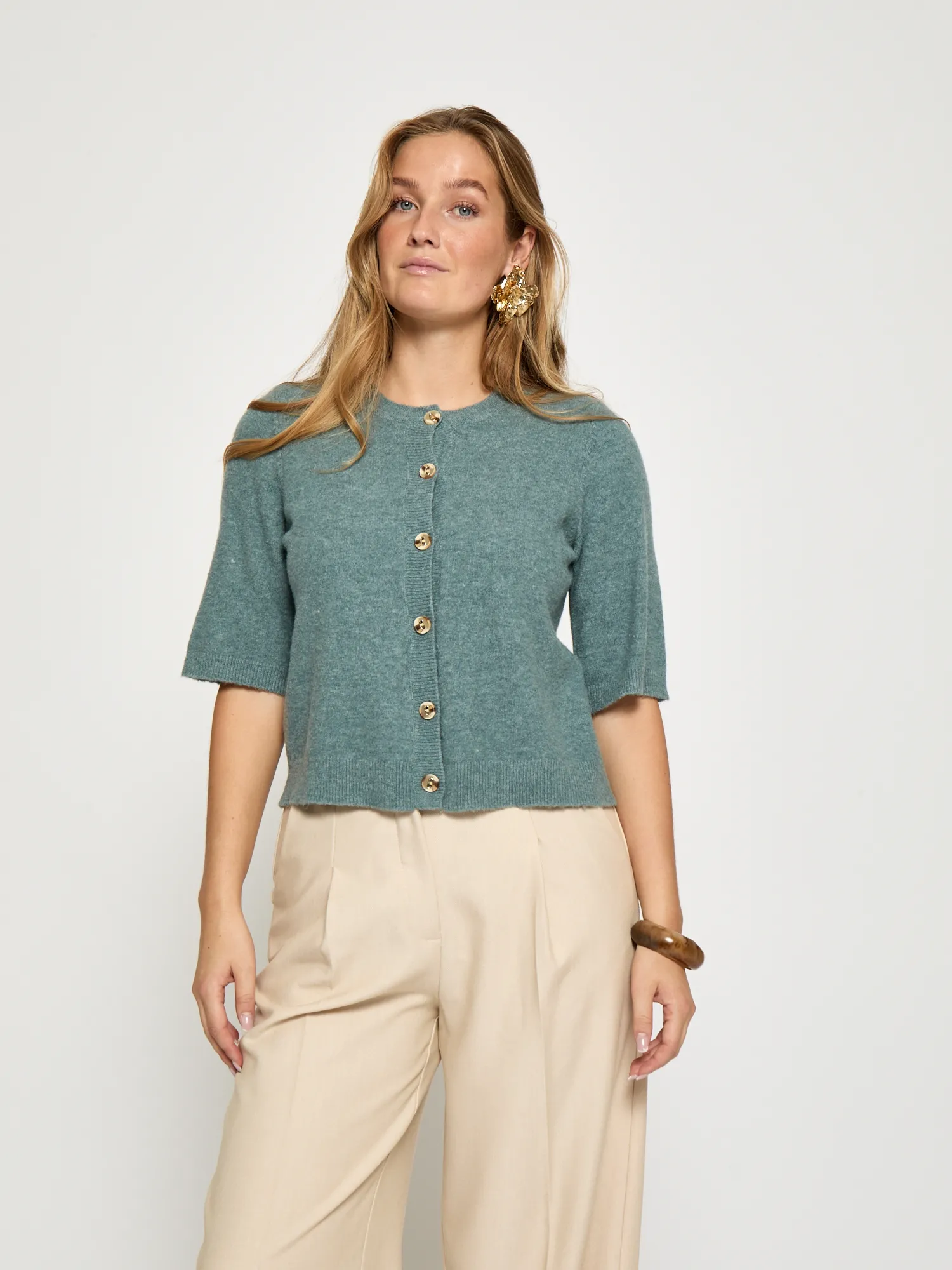 MSJanna Knit Cardigan - North Atlantic Melange