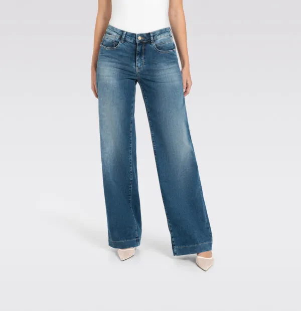 Rich Palazzo - navy heavy wash