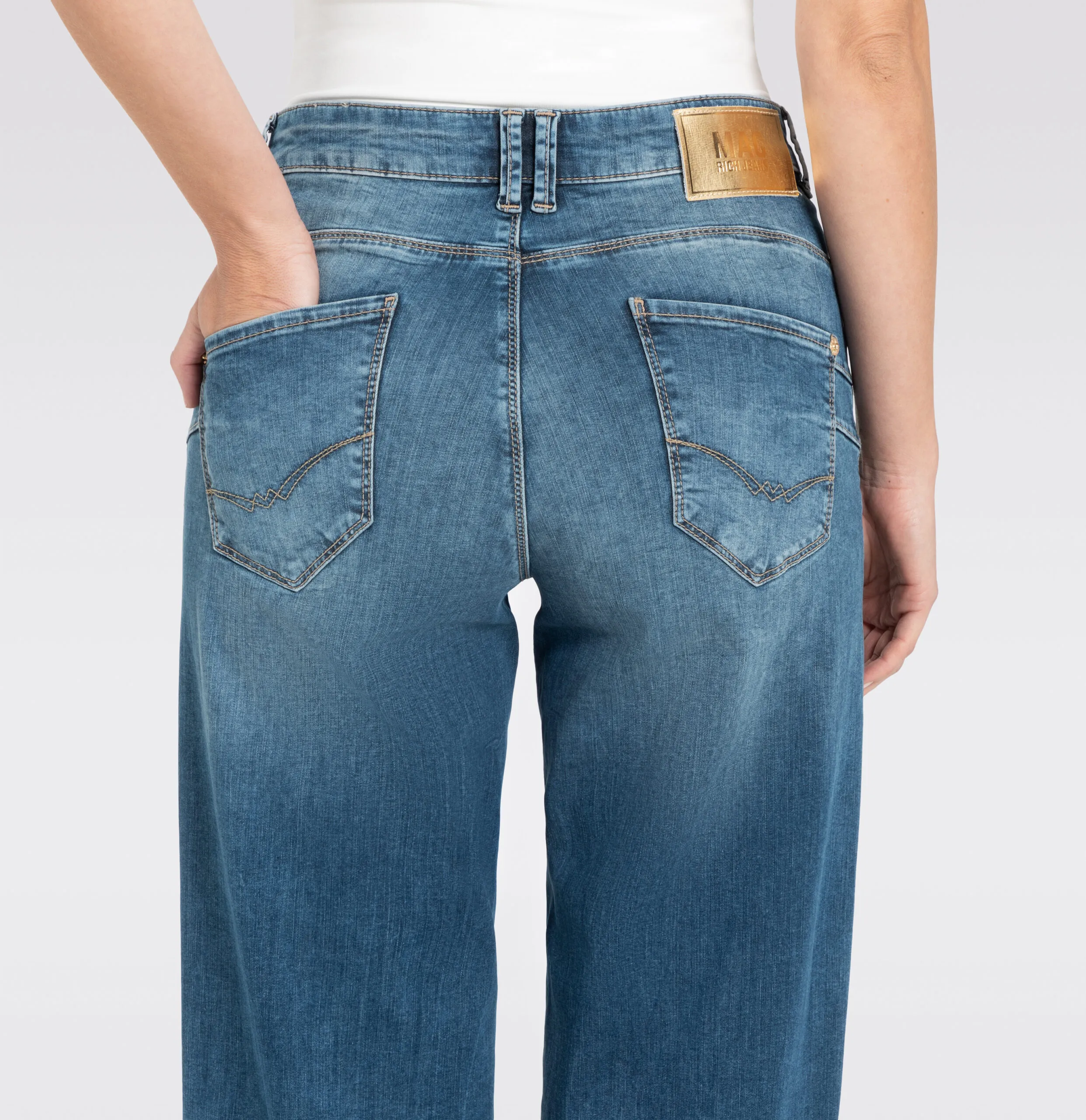 Rich Palazzo - navy heavy wash - Afbeelding 4