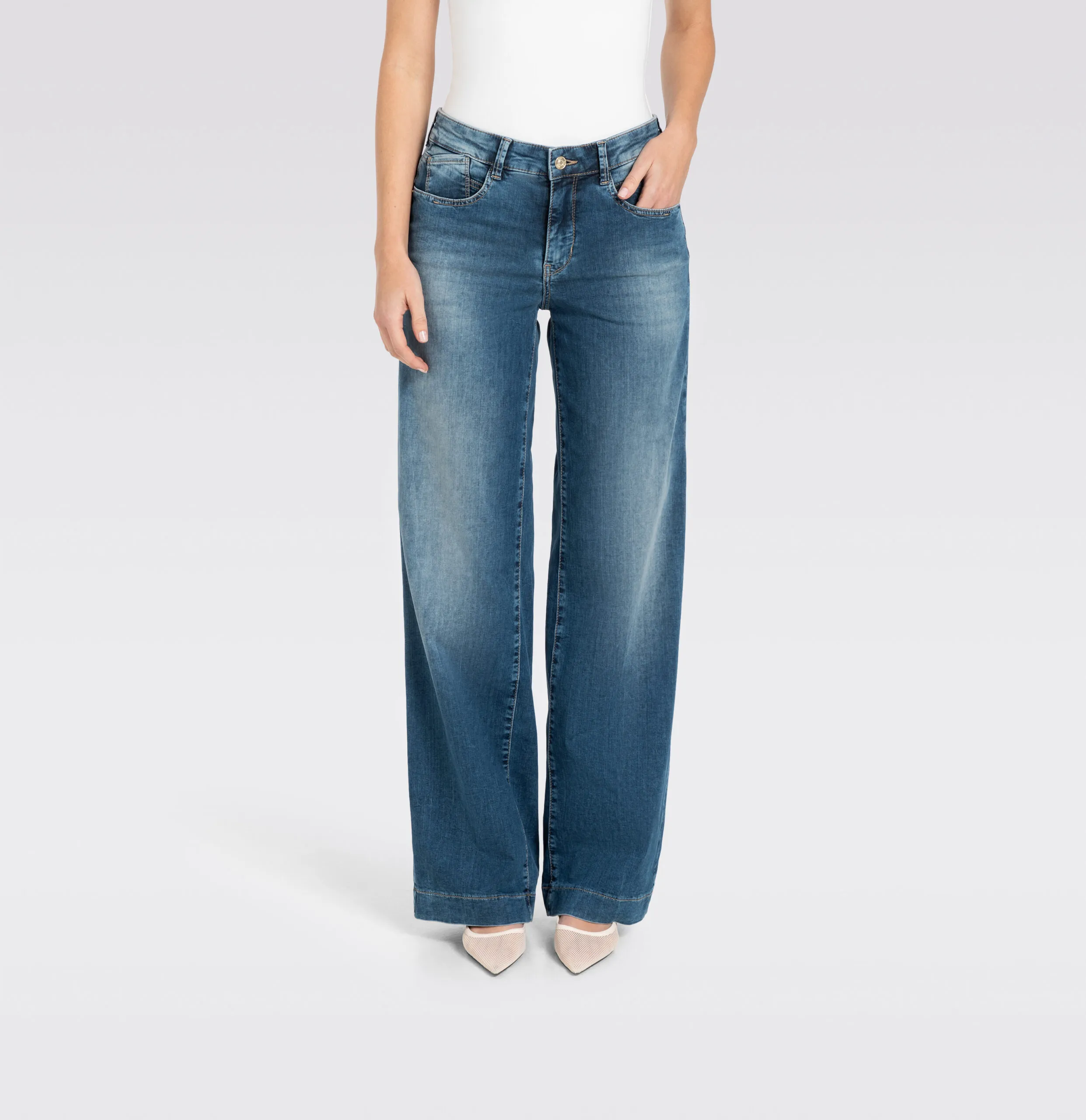 Rich Palazzo - navy heavy wash - Afbeelding 5