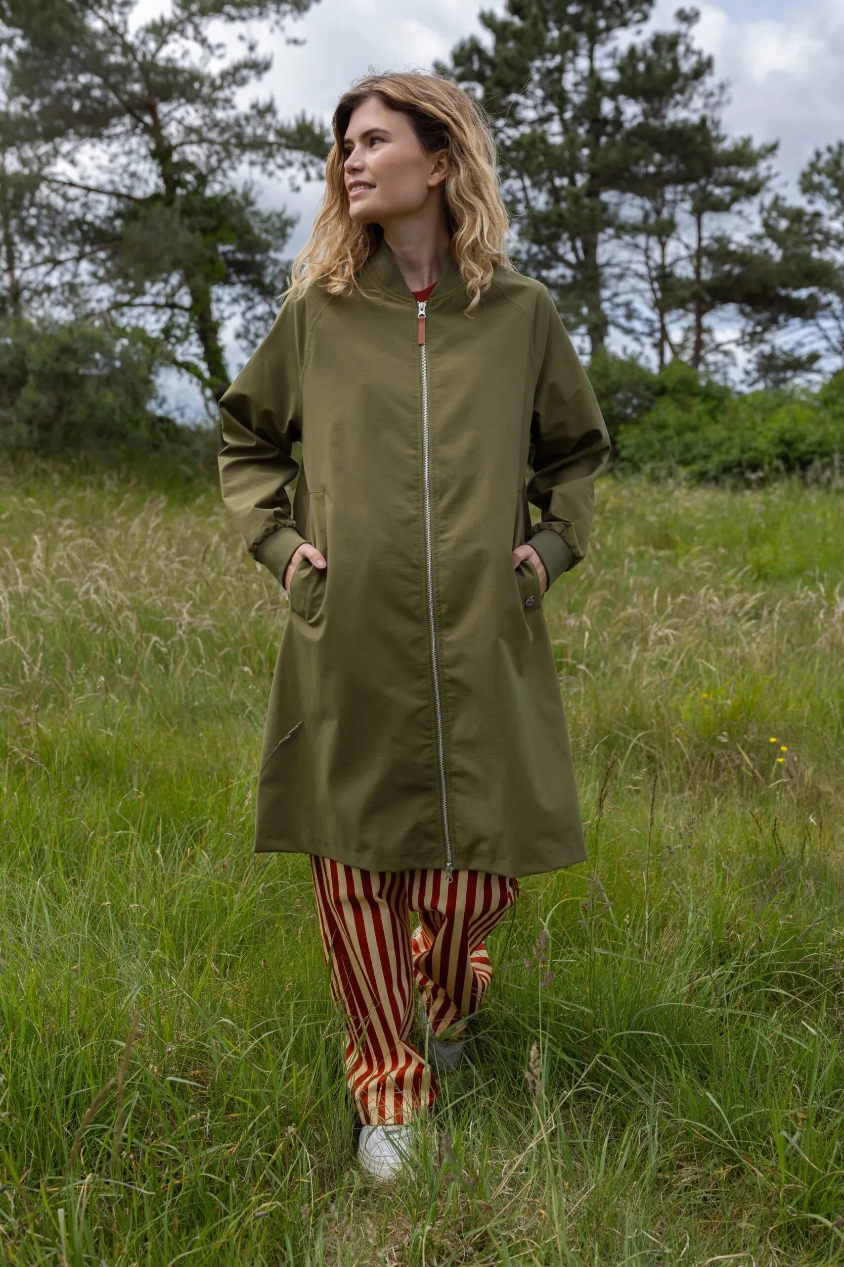 Danesculpture Midseason Jacket - Olijf - Afbeelding 2