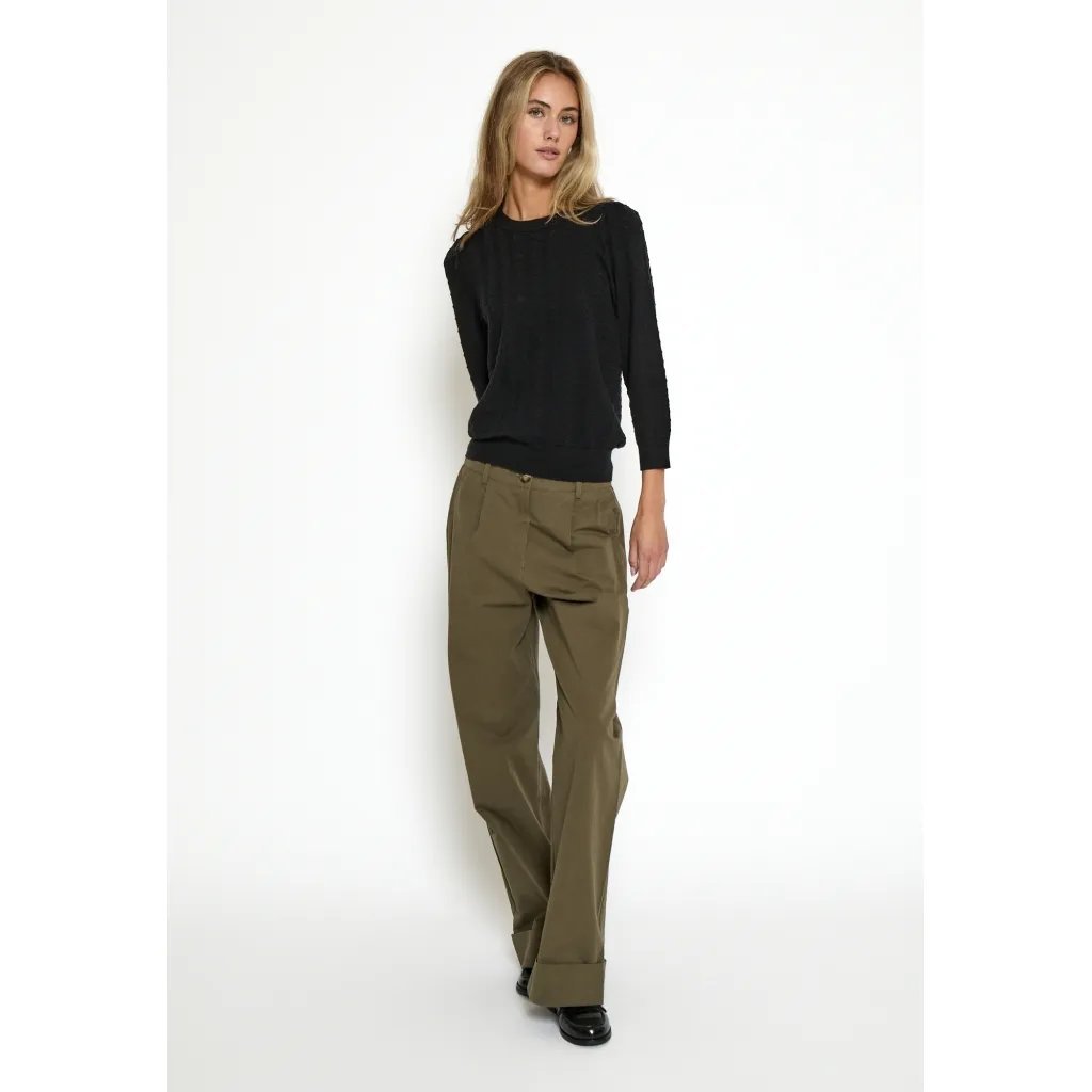 PCRosy 3/4 Sleeve Pullover - Zwart - Afbeelding 3