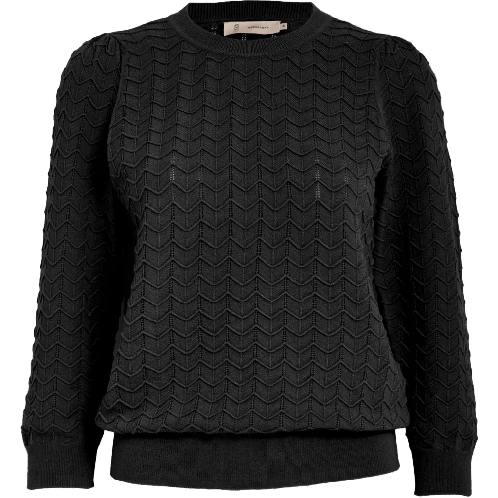 PCRosy 3/4 Sleeve Pullover - Zwart - Afbeelding 5