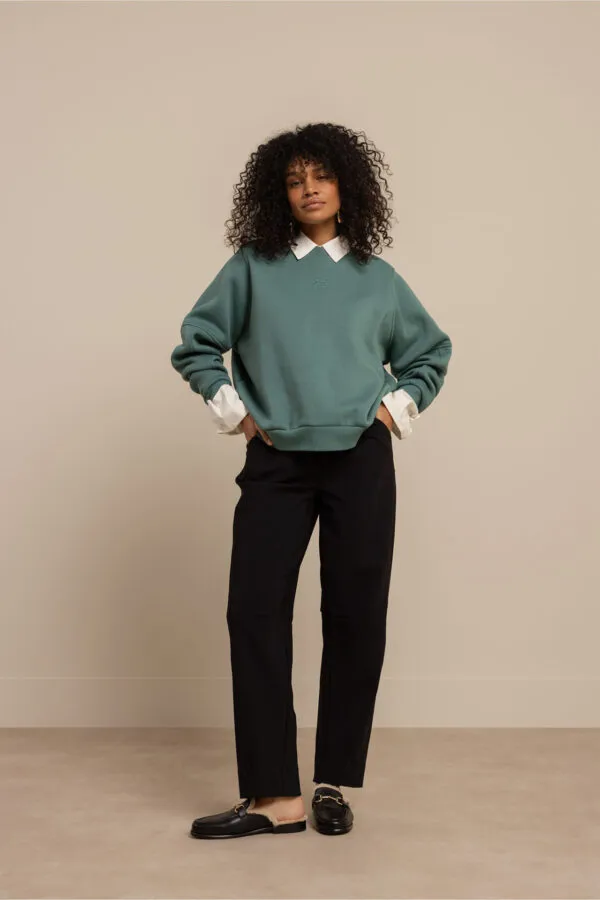Pleuni studio sweater - Dark sage green