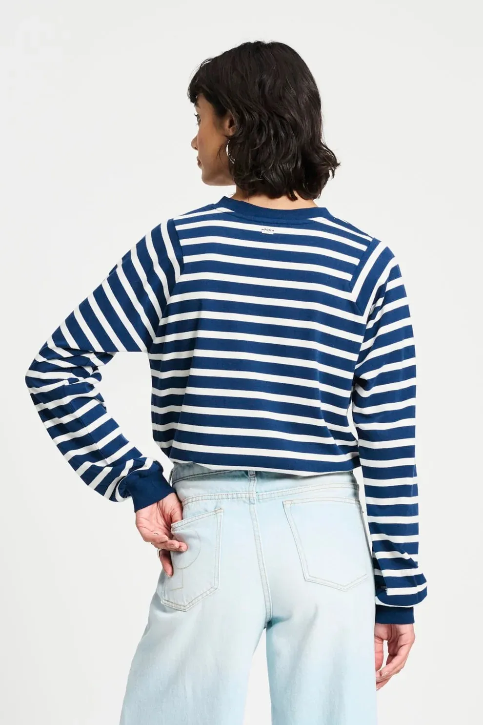 TOP - Striped Blue White - Donkerblauw - Afbeelding 3