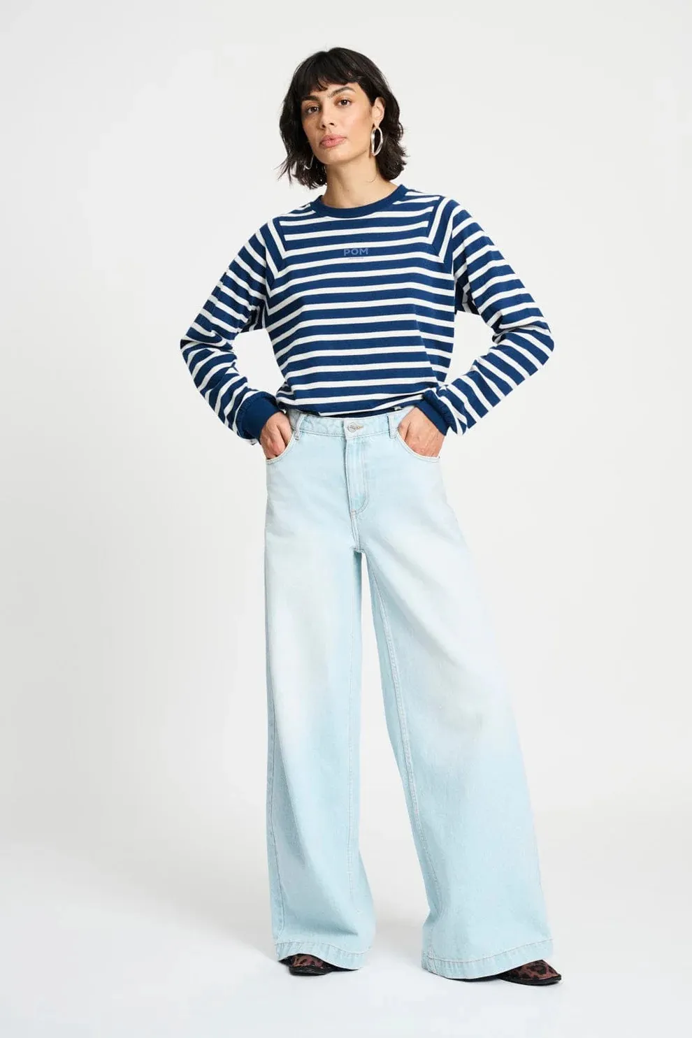 TOP - Striped Blue White - Donkerblauw - Afbeelding 4