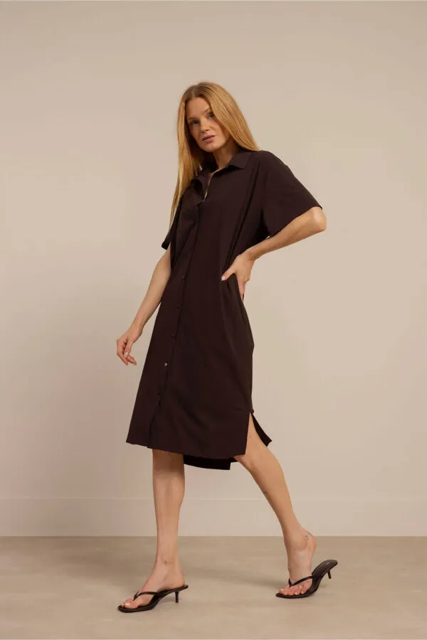 Louni blouse dress - Espresso