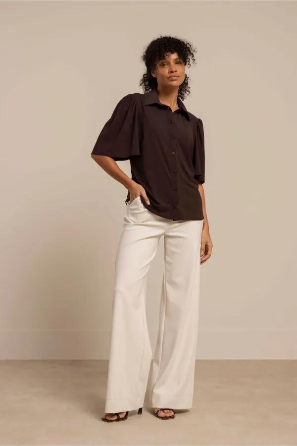 Poppy butterfly blouse - Espresso