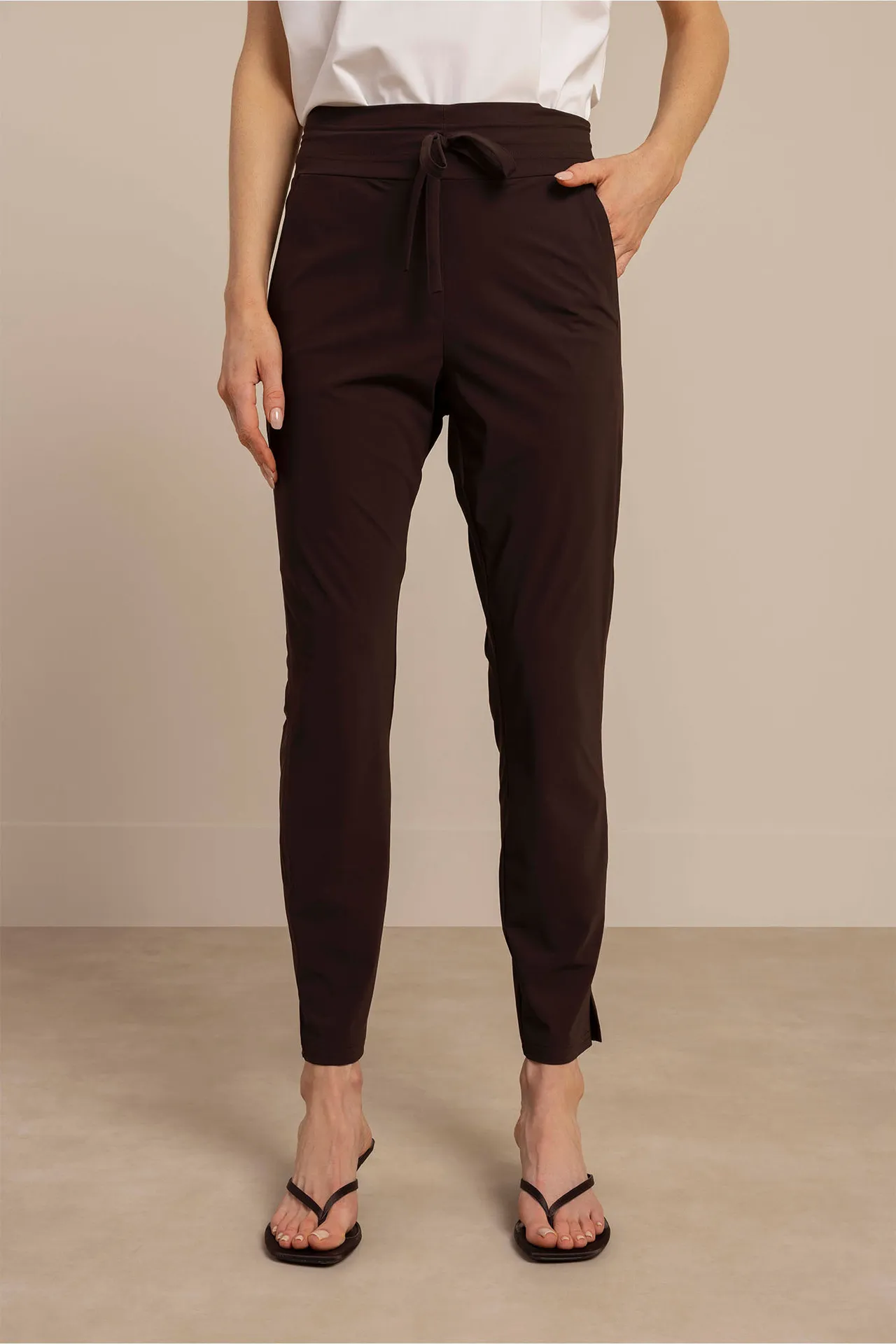 Startup summer trousers - Espresso