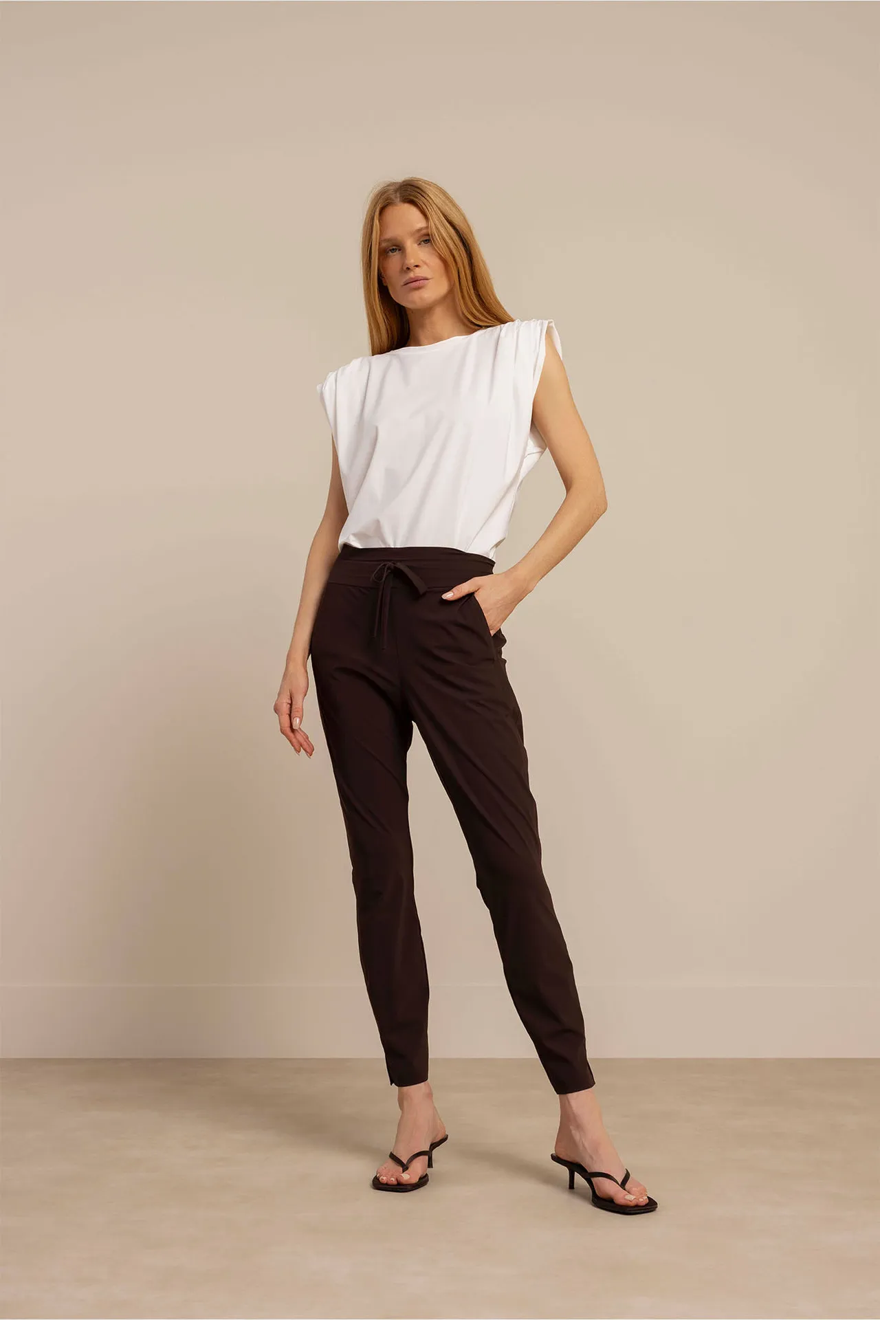 Startup summer trousers - Espresso - Afbeelding 2