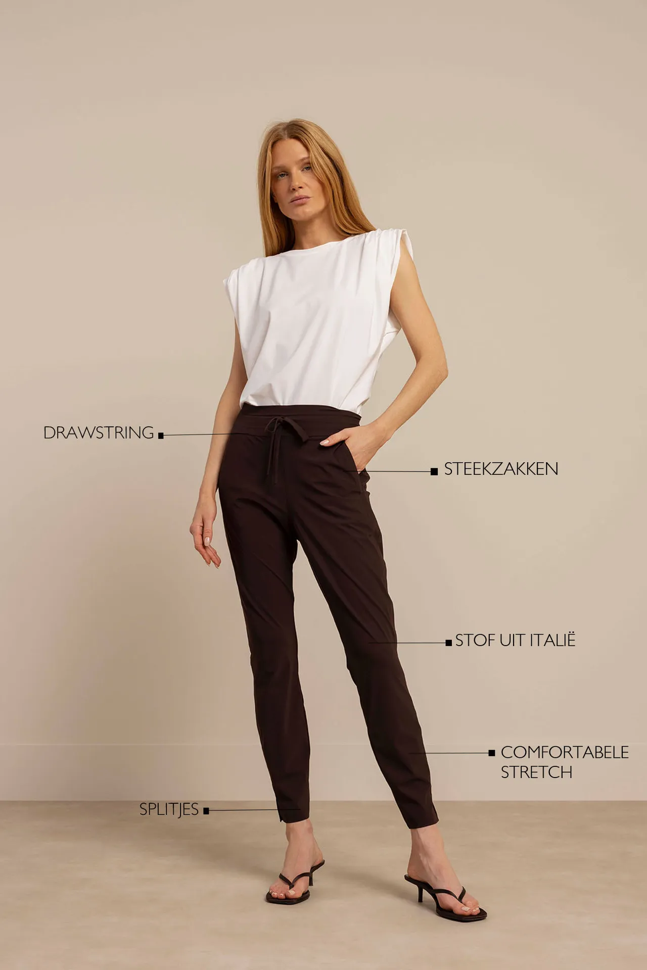 Startup summer trousers - Espresso - Afbeelding 3