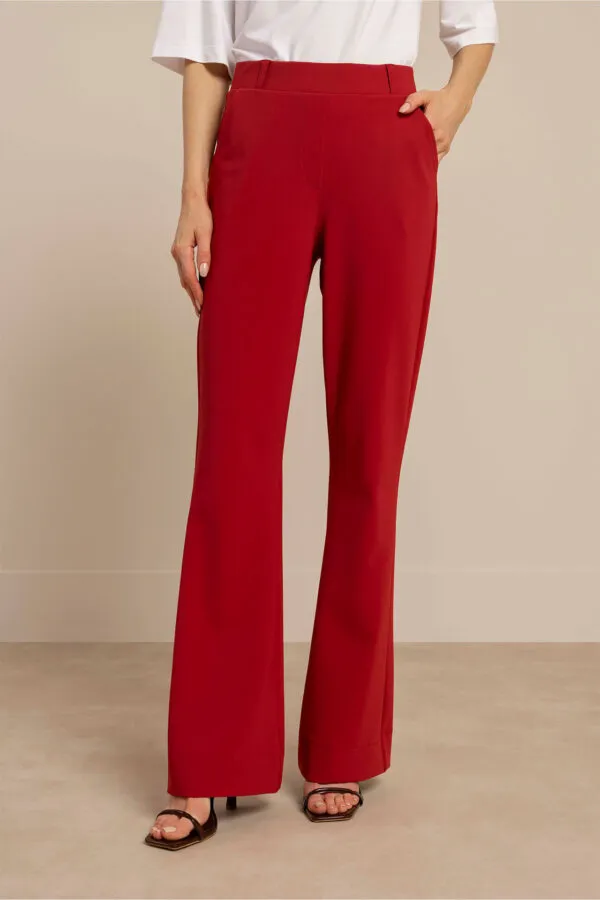 Flair bonded trousers - Ruby Red