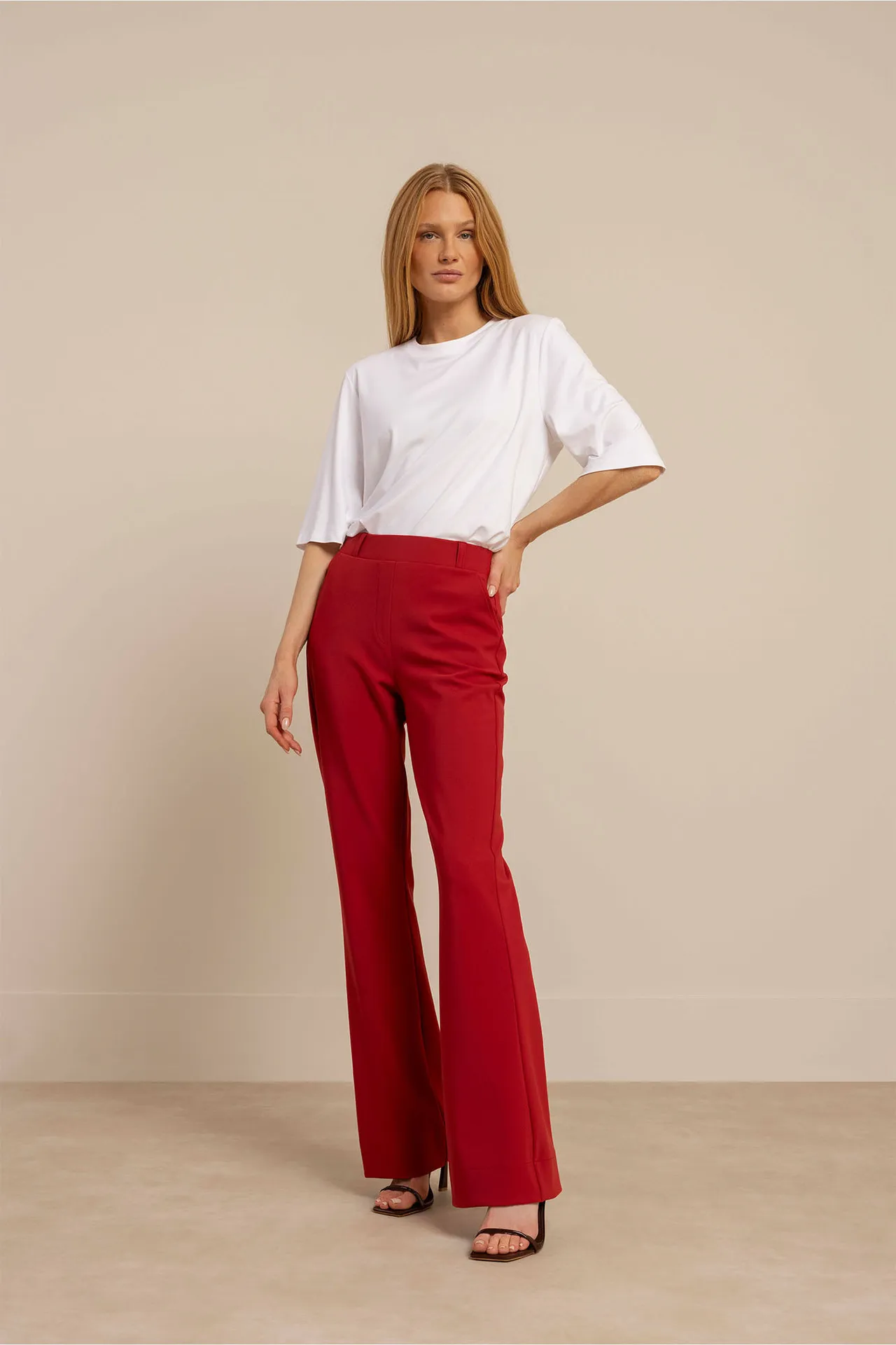 Flair bonded trousers - Ruby Red - Afbeelding 2
