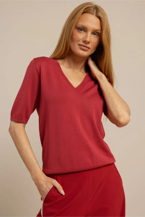 Truida pullover - Ruby Red