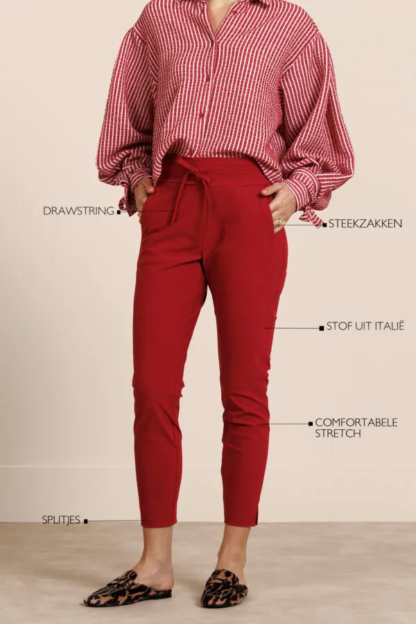 Startup trousers - Ruby Red