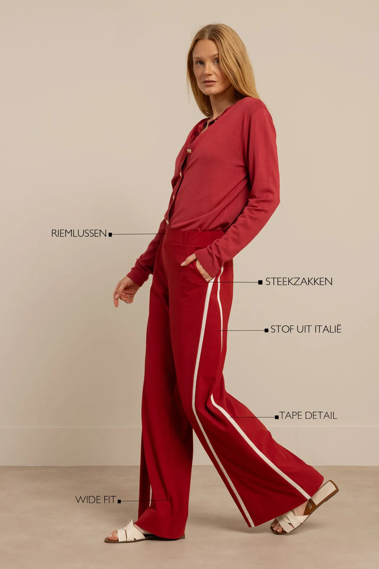 Levie trousers - Ruby Red - Afbeelding 4
