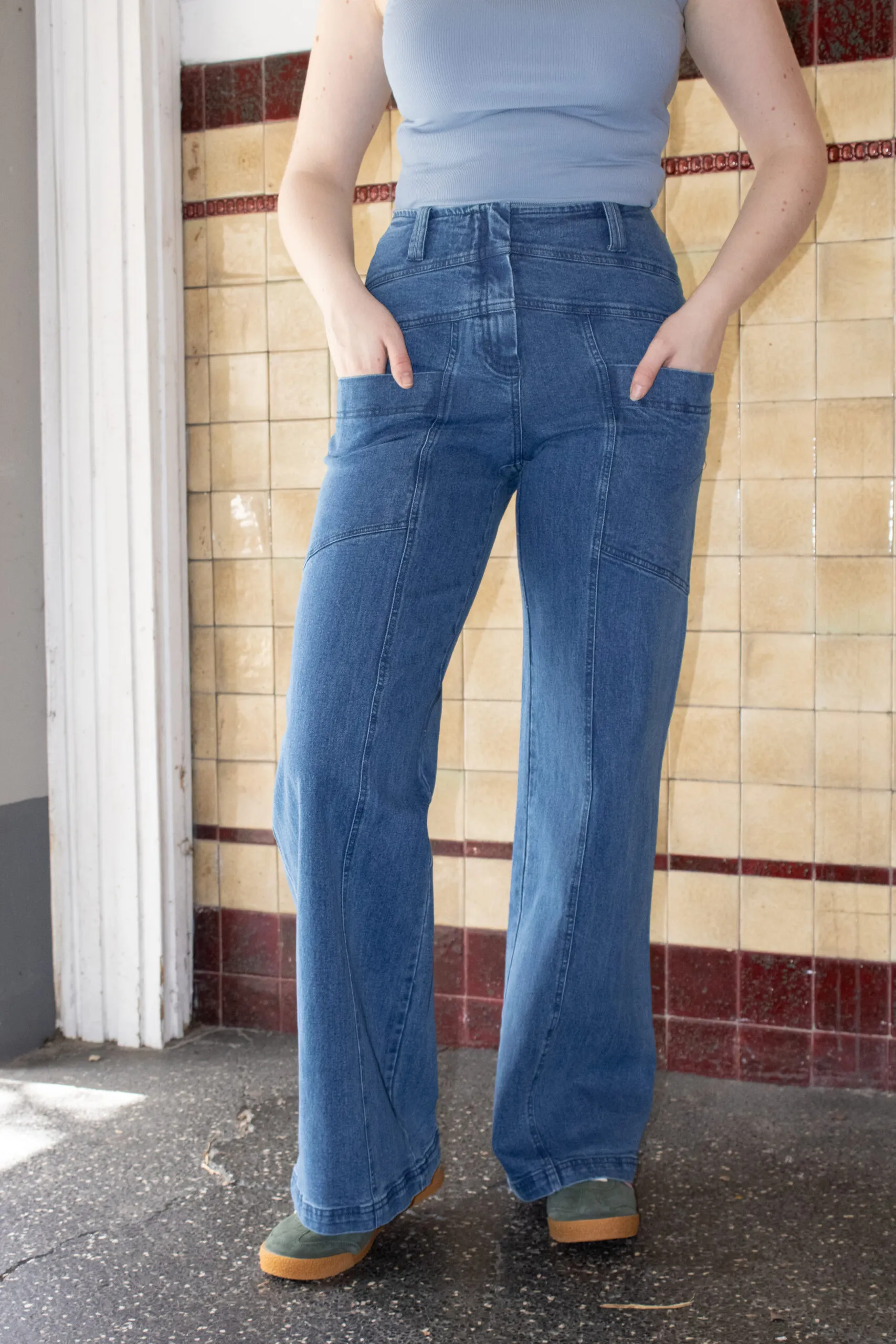 Triangle Trousers Jeans - Denim
