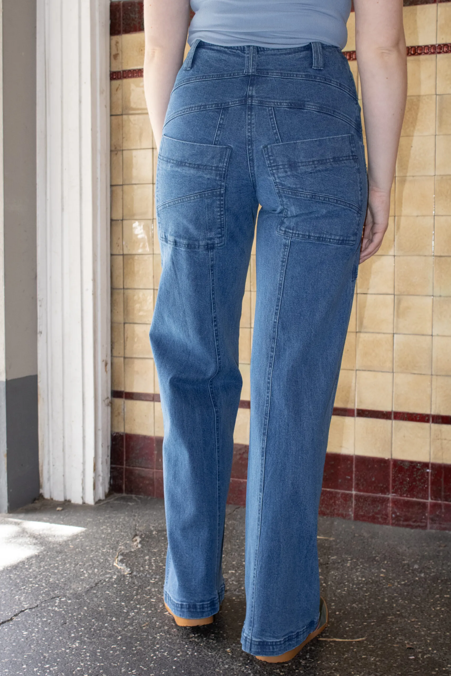 Triangle Trousers Jeans - Denim - Afbeelding 3
