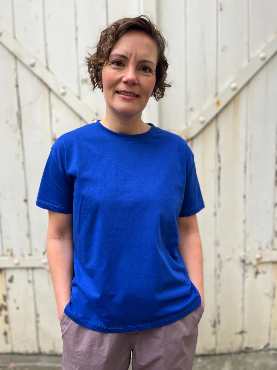 Danebasic Boxy Tee - Cobalt blauw