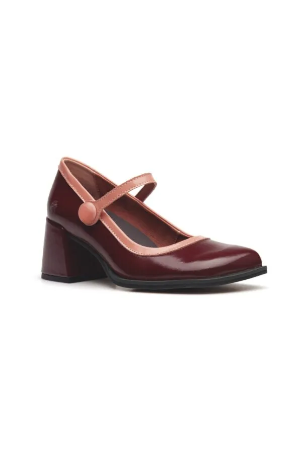 Nappa Shinny - bordeaux rood