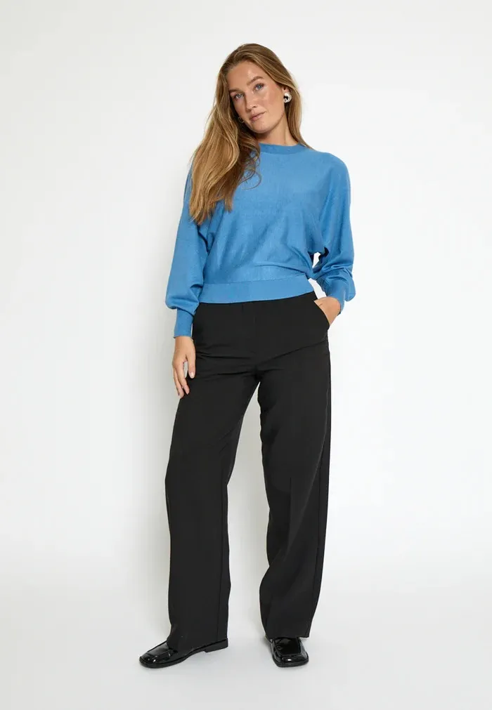MSDana Bat Sleeve Knit Pullover - Blauw - Afbeelding 3