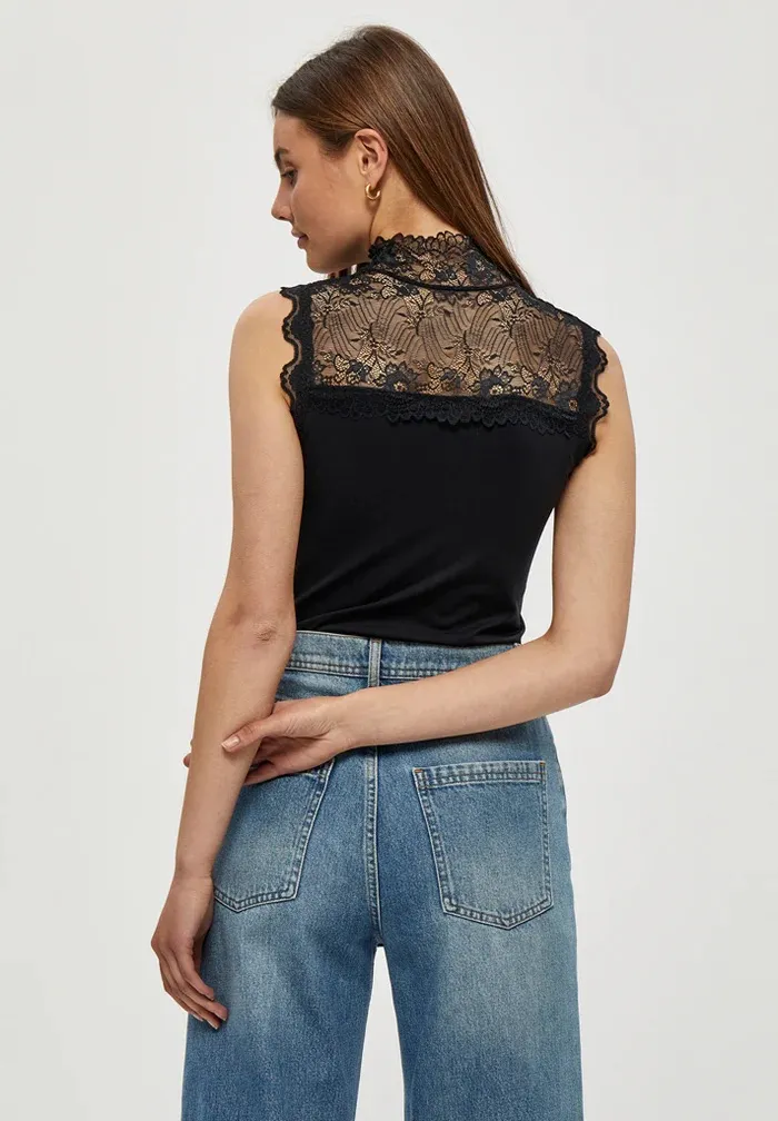 Vanessa high neck - Zwart - Afbeelding 2
