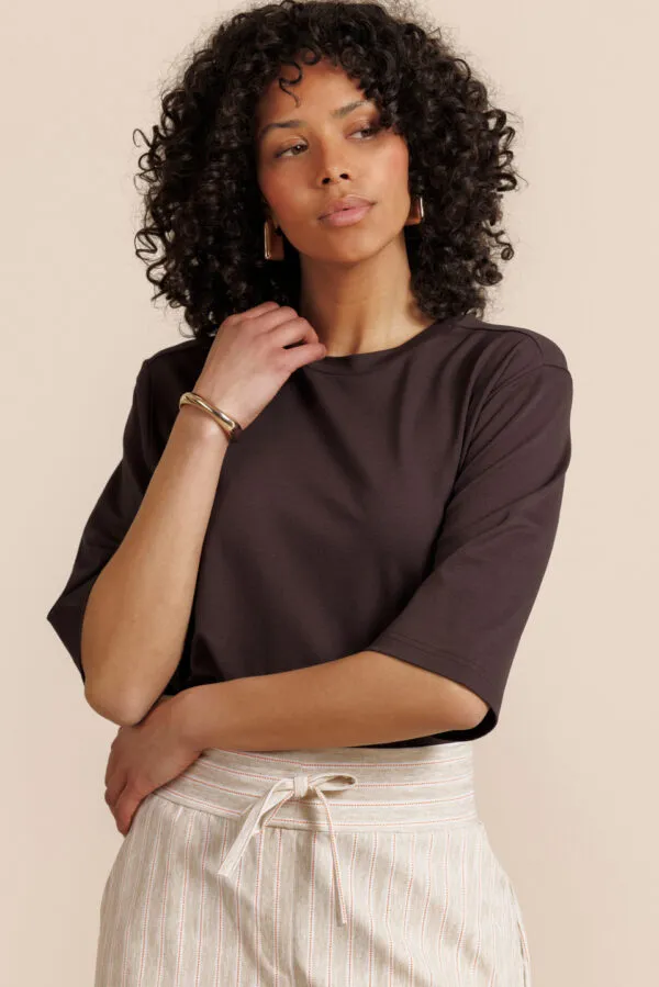 Fiore t-shirt - Espresso