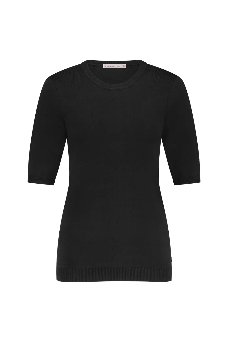 Lana ssl solid pullover - Zwart - Afbeelding 4
