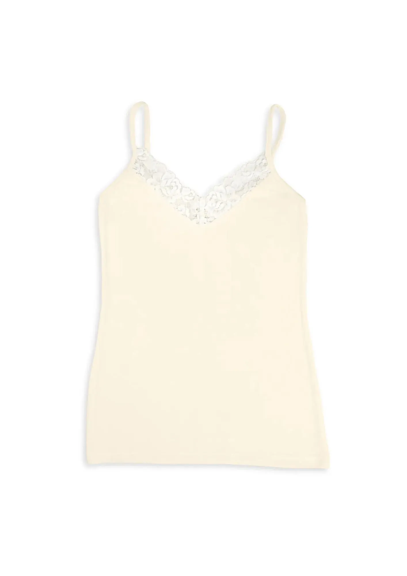 Ladies Tanktop Lace - Ecru