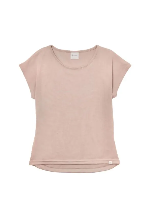 Ladies' shirt, overcut shoulders - Dusty Rose